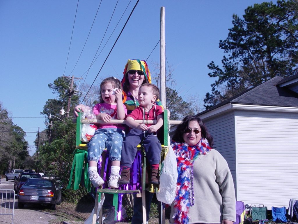 mardi gras parade ladder seat for kids