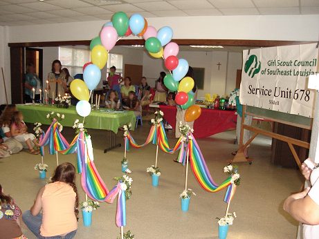 girl scout bridge ceremony