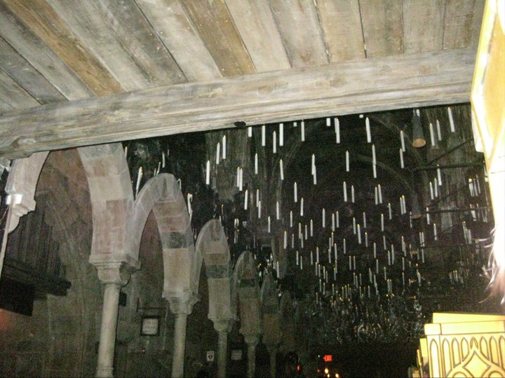 floating candles at Hogwarts