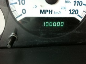 100,000 miles on odometer