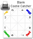 blank cootie catcher