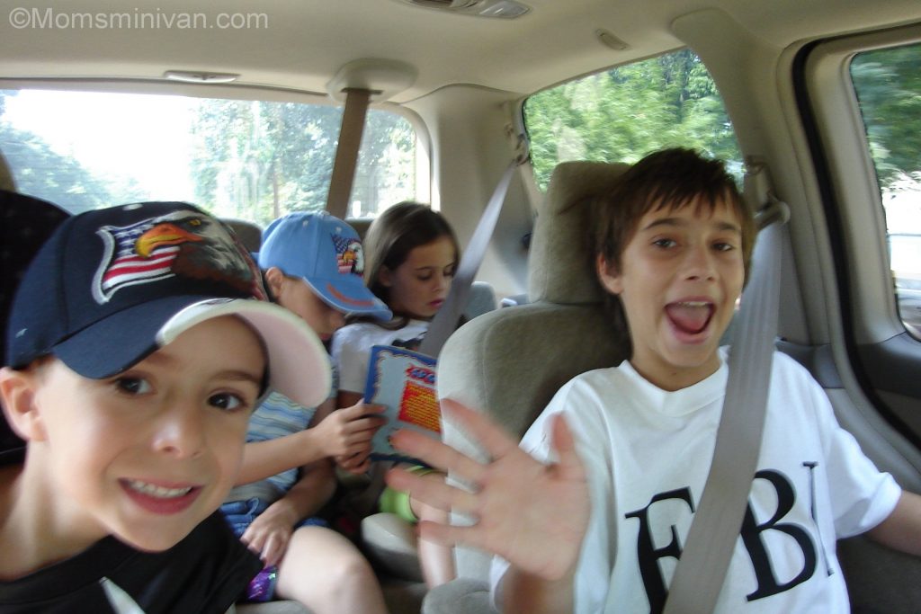 Kids in van