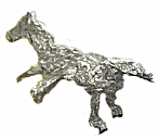 aluminum foil horse toy