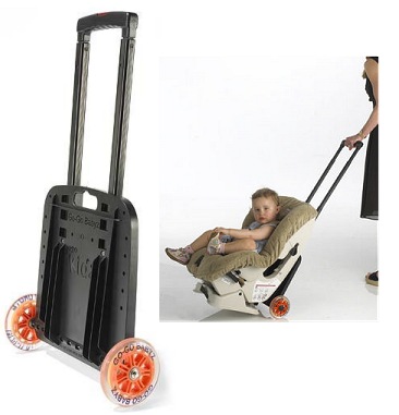  Car Seat Carrier for Airport with Wheels and Compact Fold,Car  Seat Travel Cart : Baby